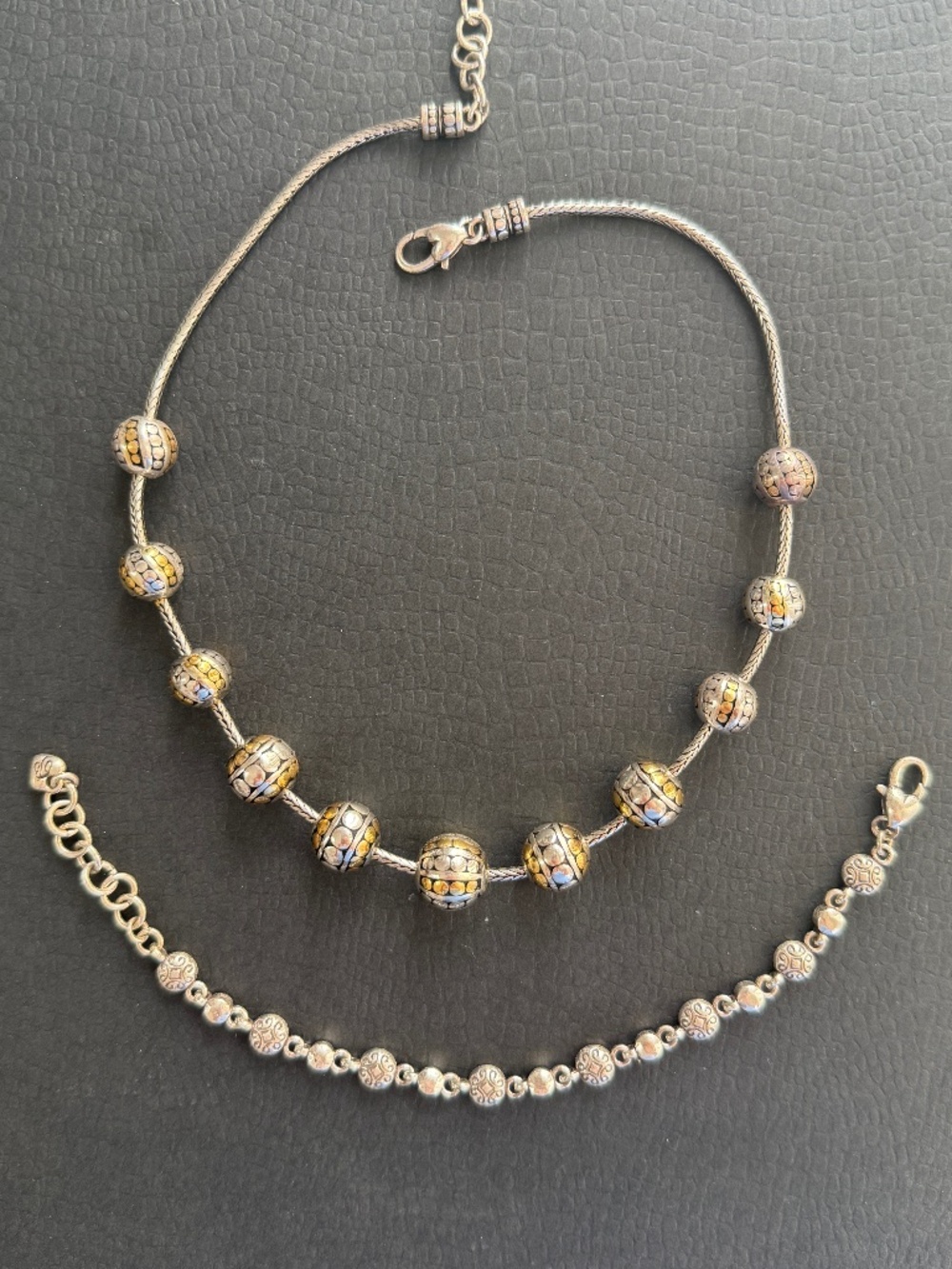 BRIGHTON NECKLACE AND BRACELET, Beautiful!, Silver and gold tone color